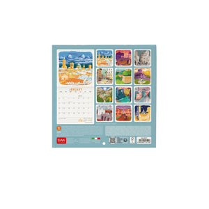 Legami - Calendario de Pared Bérgamo y sus Alrededores 2027 - 18 x 18 cm