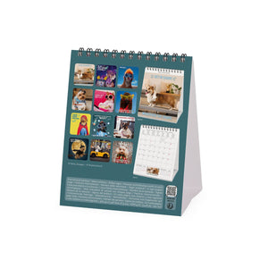 Legami - Calendario de Escritorio Supawstar 2027 - 12 x 14,5 cm