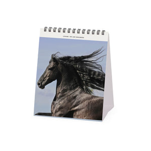 Legami - Calendario de Escritorio Caballos Salvajes 2027 - 12 x 14,5 cm