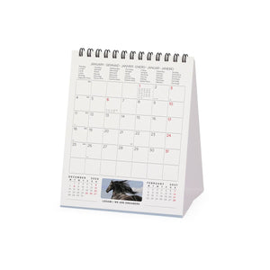 Legami - Calendario de Escritorio Caballos Salvajes 2027 - 12 x 14,5 cm