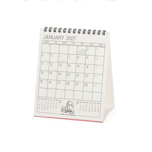 Legami - Calendario de mesa Sketchy Cats 2027 - 12 x 14,5 cm