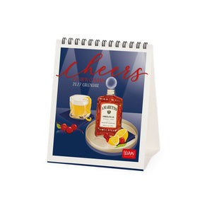 Legami - Cheers 2027 Calendario de Escritorio - 12 x 14,5 cm