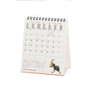 Legami - Calendario de escritorio Alicia en el País de las Maravillas 2027 - 12 x 14,5 cm