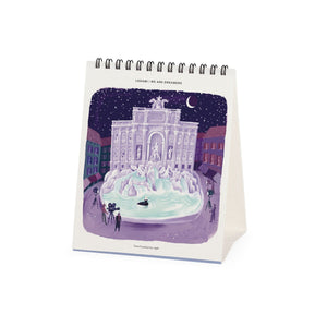 Legami - Calendario de Sobremesa Rome 2027 - 12 x 14,5 cm