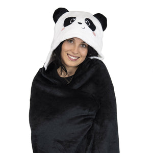 Legami - Manta con capucha Panda - Abrazos cálidos