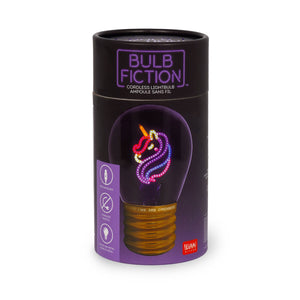 Legami - Lámpara de mesa decorativa con forma de bombilla - Unicornio - Bulb Fiction