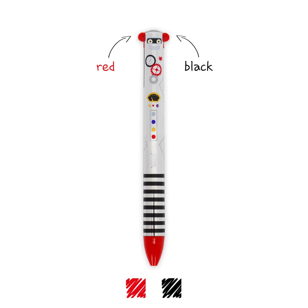 Legami - Robot Two-Colour Ballpoint Bolígrafo - Click&Clack
