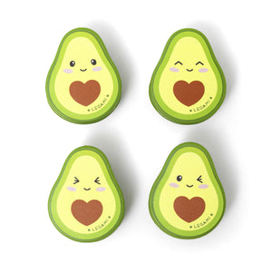 Legami - Juego de 4 clips para bolsa - Aguacate