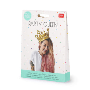 Legami - Corona Hinchable Dorada - Reina - Party Queen