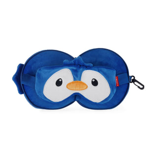 Legami - Almohada de Viaje Pingüino con Antifaz - Mi Compañero de Viaje