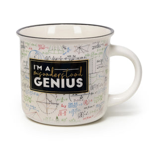 Legami - Taza de porcelana New Bone China con ilustración temática Genius. Capacidad de 350 ml. Ideal como regalo.