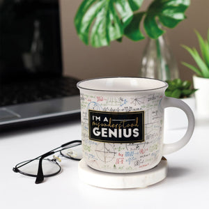 Legami - Taza de porcelana New Bone China con ilustración temática Genius. Capacidad de 350 ml. Ideal como regalo.