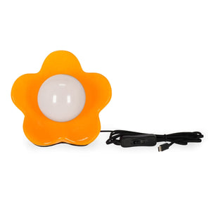 Legami - Lámpara de Mesa LED Naranja Brillante - Flower Power