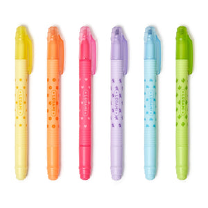 Legami - Set de 6 Rotuladores Fluorescentes Borrables