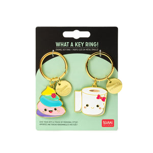 Legami - Enamel Key Chain - Poo - What a llavero!