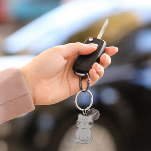 Legami - Enamel Key Chain - Kitty - What a llavero!