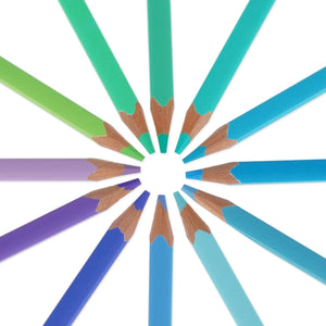 Legami - Juego de 12 lápices de colores en paleta Ocean - Live Colourfully