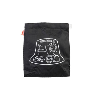 Legami - Sombrero plegable impermeable negro - SOS Sanpei