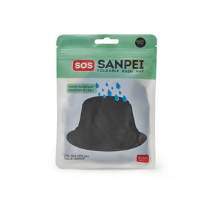 Legami - Sombrero plegable impermeable negro - SOS Sanpei