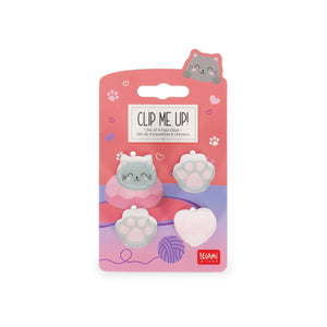 Legami - Set de 4 pinzas para el pelo Kitty Mini - ¡Clip me up!