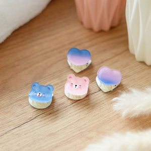 Legami - Set de 4 Mini Pinzas para el Pelo Teddy - ¡Clip me up!