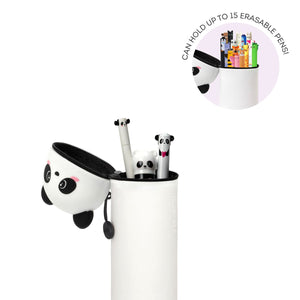 Legami - Panda "Hug Me" 2-in-1 Estuche de silicona para lápices - Kawaii