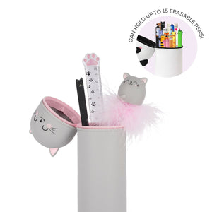 Legami - Kitty "Sé Curioso" Estuche 2 en 1 de Silicona - Kawaii