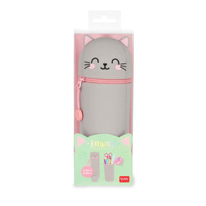 Legami - Kitty "Sé Curioso" Estuche 2 en 1 de Silicona - Kawaii