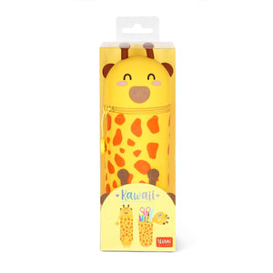 Legami - Giraffe "Head In Clouds" 2-in-1 estuche de silicona para lápices - Kawaii