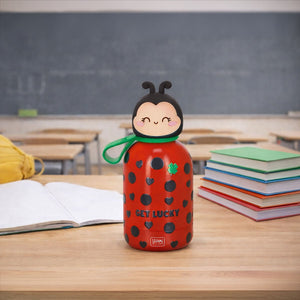 Legami - Botella térmica para niños - Mariquita - Hot&Cold BFF