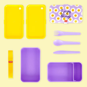 Legami - Fiambrera Bento de 1200 ml - Daisy - Fiambrera Bento