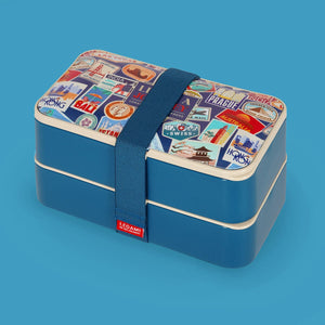 Legami - Fiambrera Bento de 1200 ml - Adhesivos de Viaje - Fiambrera Bento