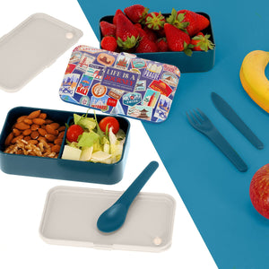 Legami - Fiambrera Bento de 1200 ml - Adhesivos de Viaje - Fiambrera Bento