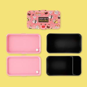Legami - Fiambrera Bento de 1200 ml - Sushi Cat - Fiambrera Bento