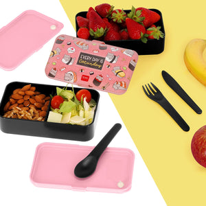 Legami - Fiambrera Bento de 1200 ml - Sushi Cat - Fiambrera Bento