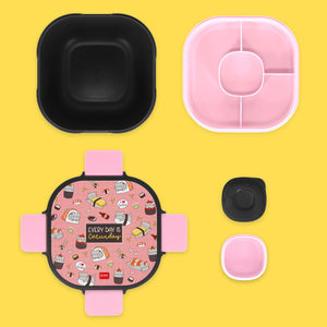 Legami - Fiambrera Bento de 1700 ml - Gato Sushi - Fiambrera Bento