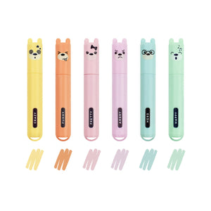 Legami - Set de 6 Mini Subrayadores - Teddy's Style
