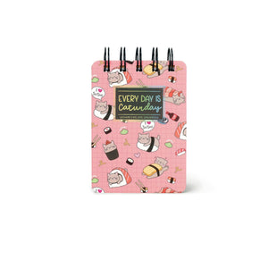 Legami - Cuaderno Rayado con Tapa Dura Ilustrada - Gato Sushi - Libreta - Encuadernación en Espiral