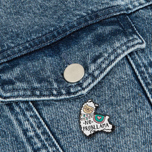 Legami - Pin de metal esmaltado Llama - ¡Personaliza tu estilo!