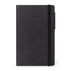 Cuaderno rayado Legami con tapa blanda monocromática - Negro - My Defter