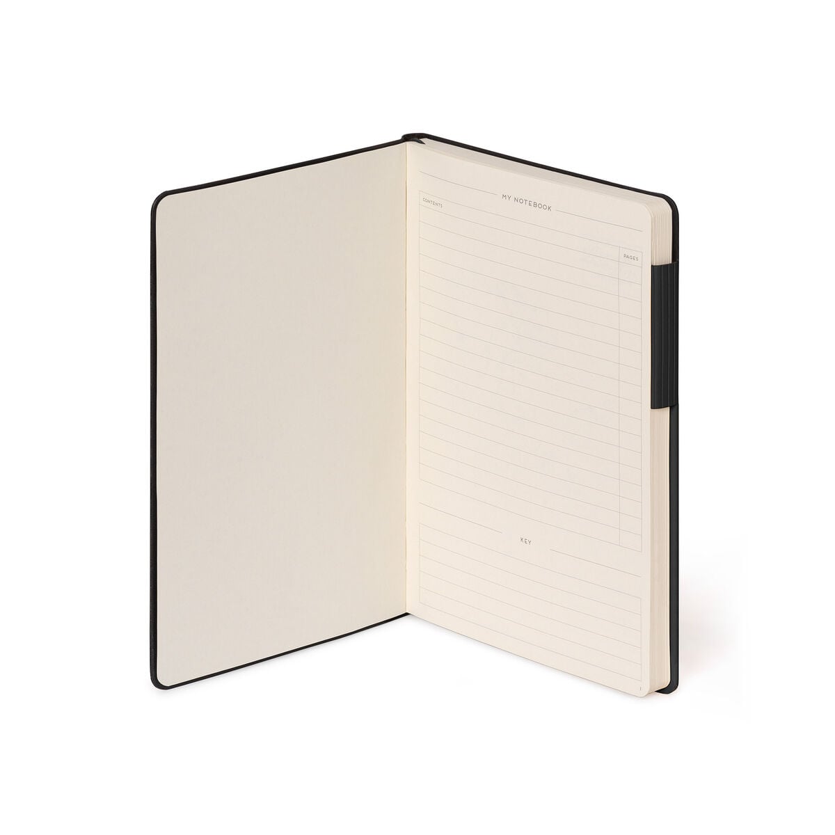 Cuaderno rayado Legami con tapa blanda monocromática - Negro - My Defter