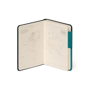 Legami - Cuaderno con Páginas en Blanco y Cubierta Blanda Monocroma - Verde Malaquita - My Cuaderno