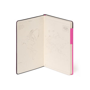 Legami - Cuaderno Rayado con Cubierta Suave Monocromática - Buganvilla - Mi Cuaderno
