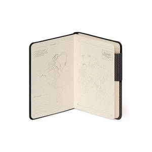 Legami - Cuaderno con páginas en blanco y tapa blanda monocromática - Grafito Oscuro - Mi Cuaderno