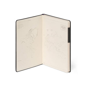 Legami - Cuaderno Rayado con Cubierta Blanda Monocromo - Deep Graphite - Mi Cuaderno