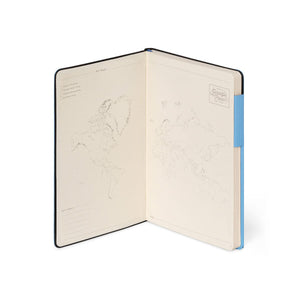 Legami - Cuaderno con páginas en blanco y cubierta blanda monocromática - Azul Retro - Mi Cuaderno