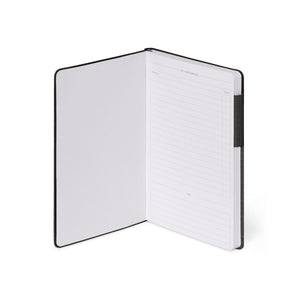 Libreta con Puntos y Funda Blanda Monocromática Legami - Grafito Intenso - My Notebook