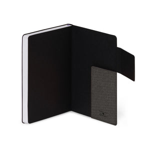 Libreta con Puntos y Funda Blanda Monocromática Legami - Grafito Intenso - My Notebook