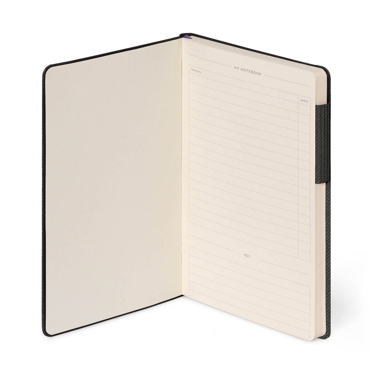 Legami - Cuaderno con páginas en blanco y tapa blanda monocromática - Grafito oscuro - Mi cuaderno