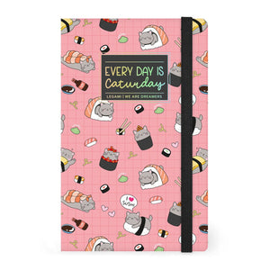 Legami - Cuaderno de fotos rayado con tapa dura ilustrada - Sushi Cat
